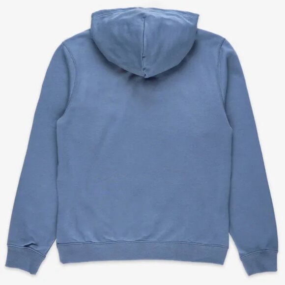 Converse Go-To Embroidered Star Chevron Standard-Fit Fleece Hoodie BLUE MENS XL - Picture 4 of 6